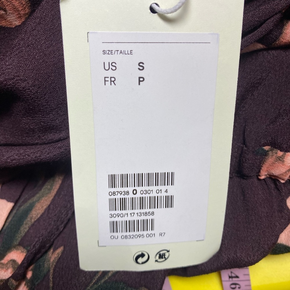 NWT Johanna Ortiz x H&M Pink Floral Long Sleeve Dress - Picture 5 of 11